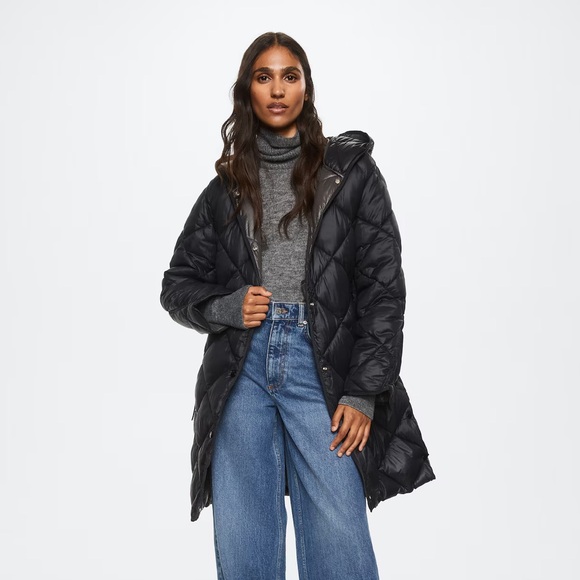 Mango Jackets & Blazers - NWT Mango Hooded Quilted Coat